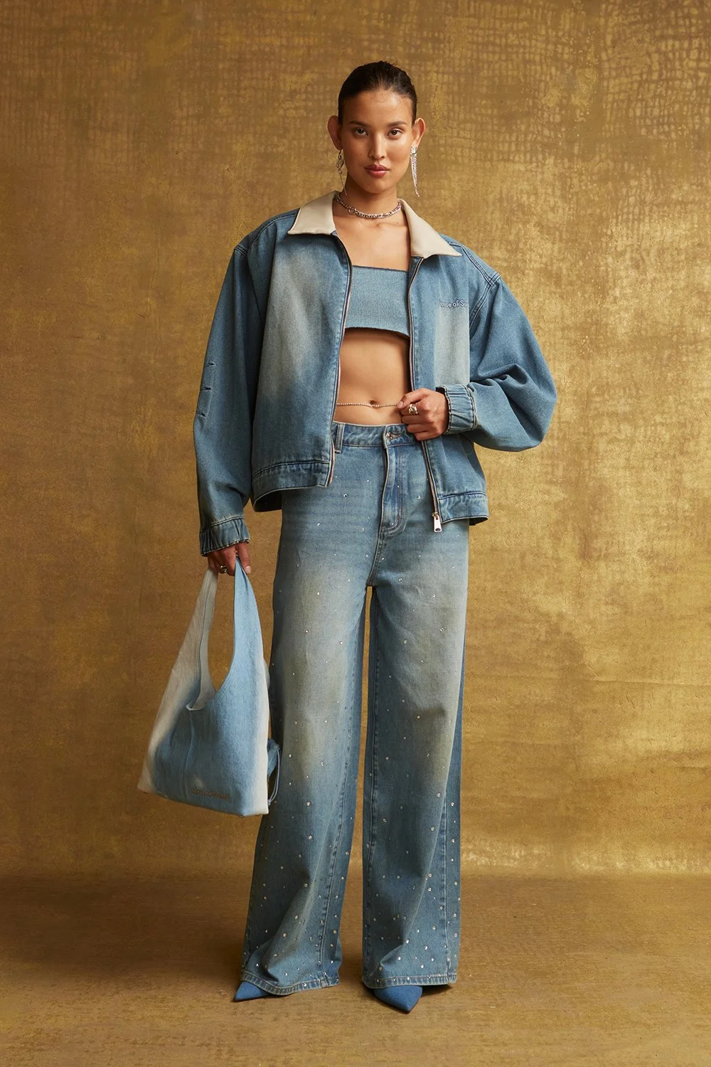 と*ー様 Deaile wide denim Deaile wide denim